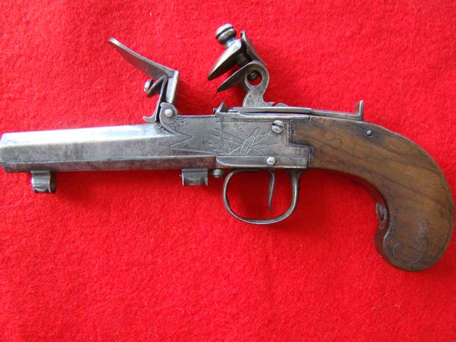 A flintlock .50 cal. pocket pistol, Belgian or French, circa 1785 — image 3